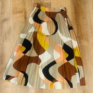 Elegant Multicolor A-Line Skirt